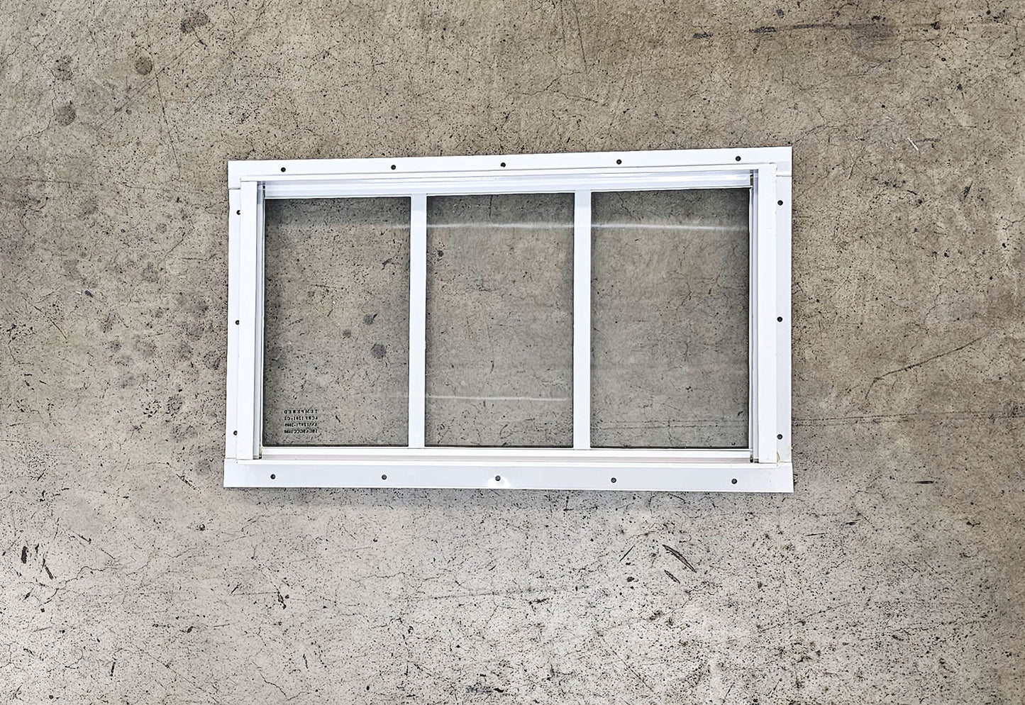 18x10 Transom White Flush Mount Shed Window