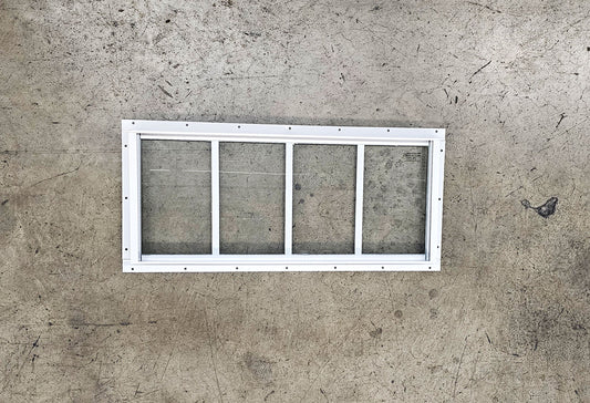 23x10 Transom White Flush Mount Shed Window