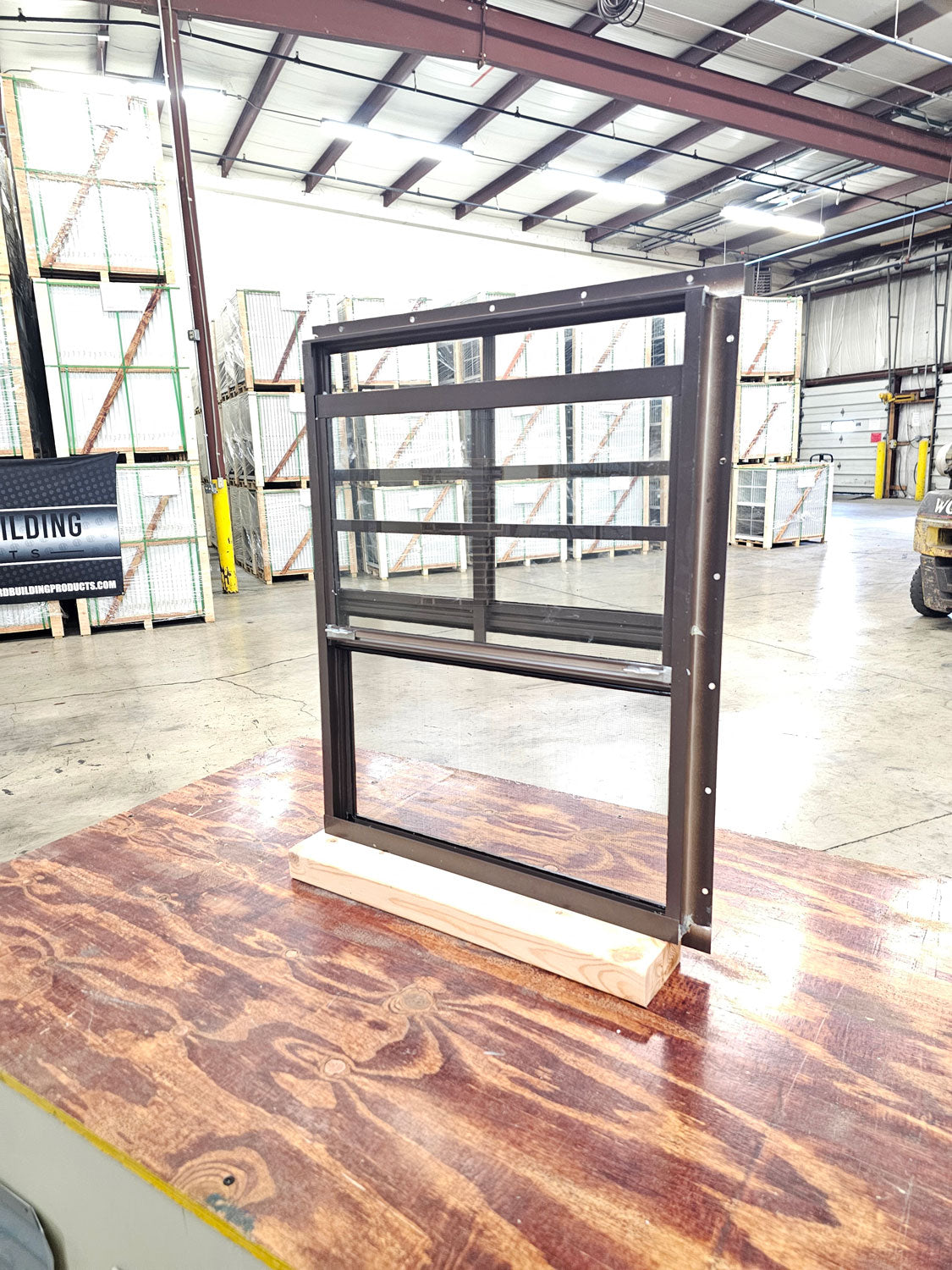 18x23 Brown Flush Mount Shed Window