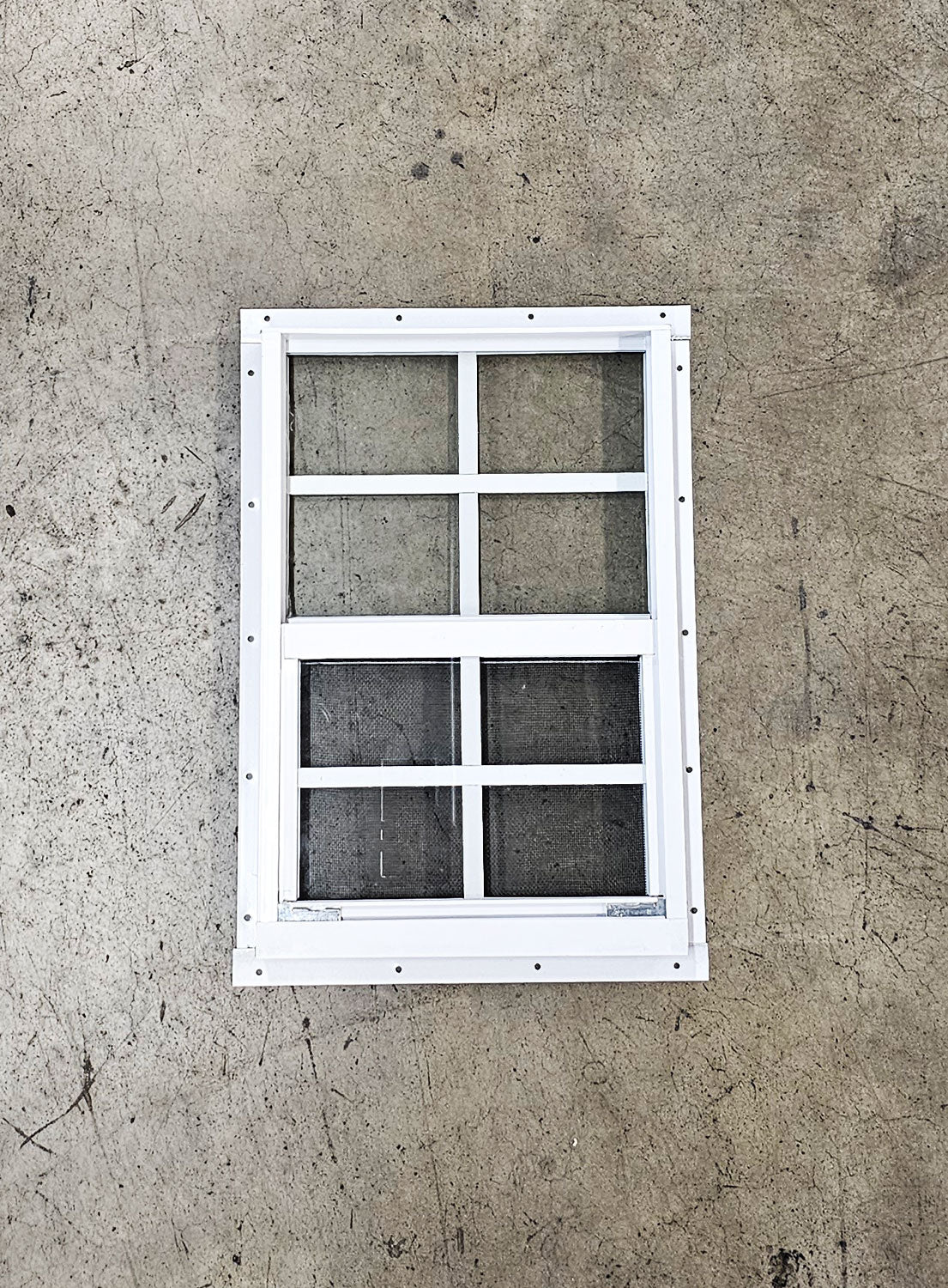 12x18 White Flush Mount Shed Window