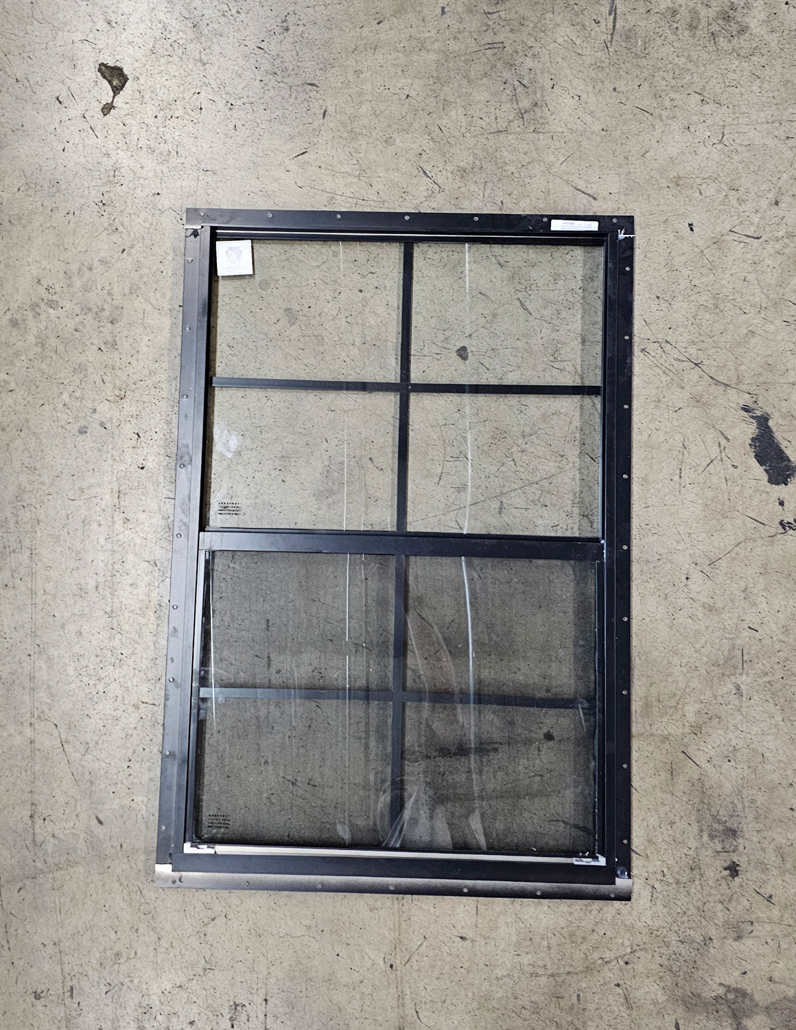 24x36 Black Recessed Fin Mount Shed Window
