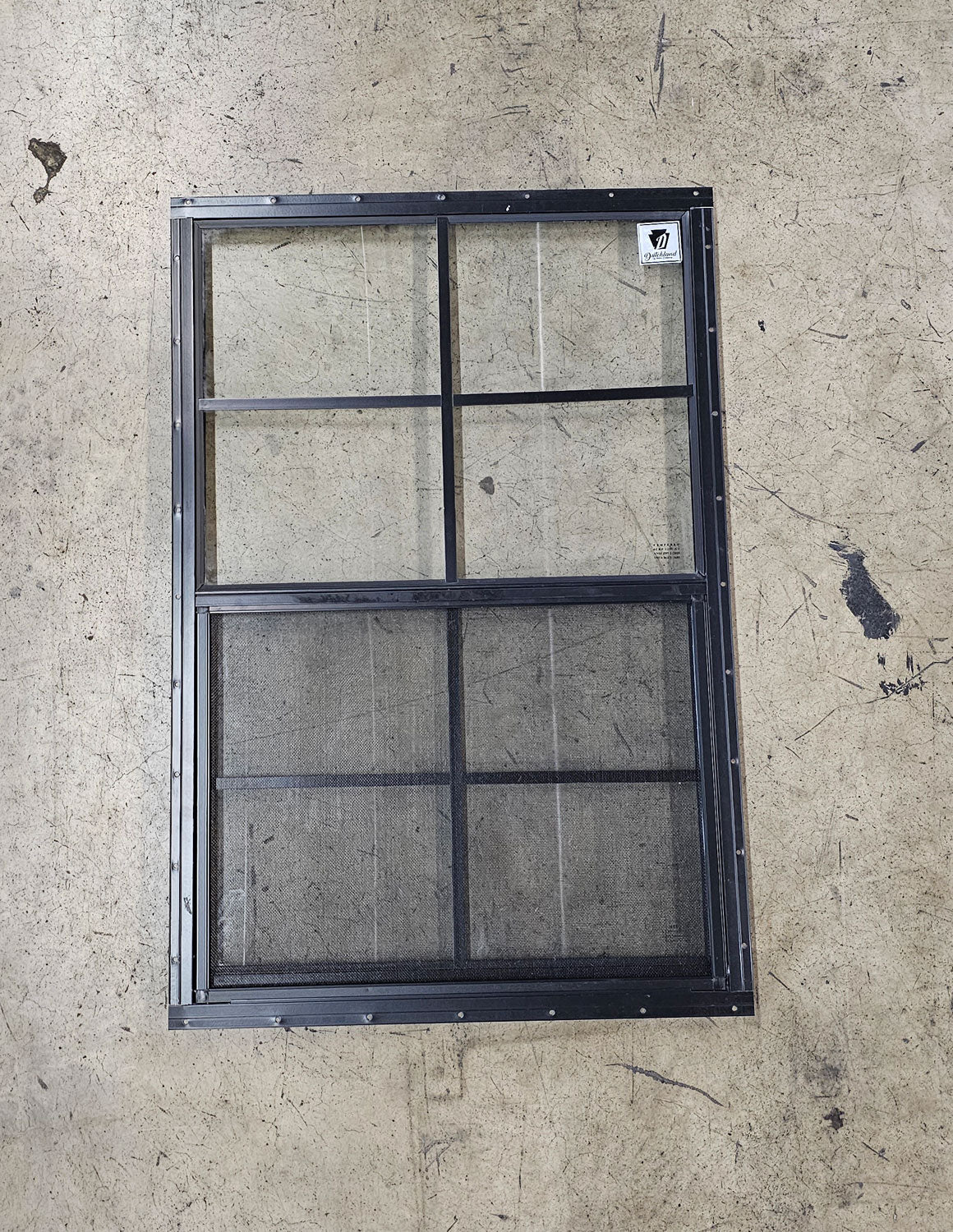 24x36 Black Flush Mount Shed Window