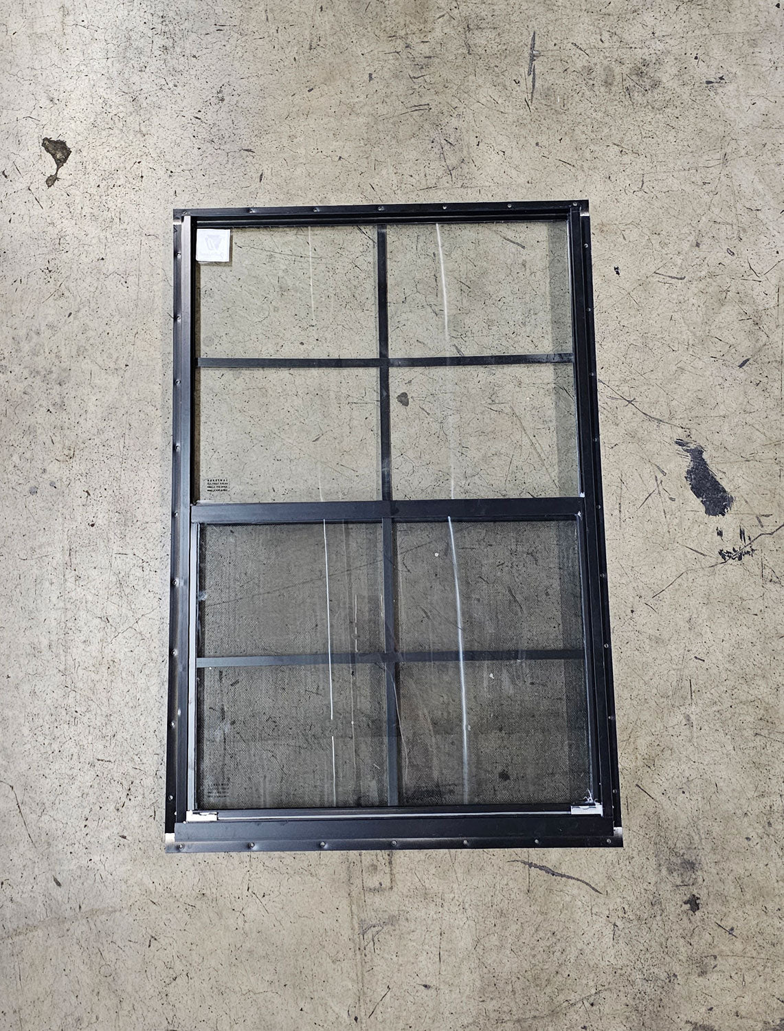 24x36 Black Flush Mount Shed Window