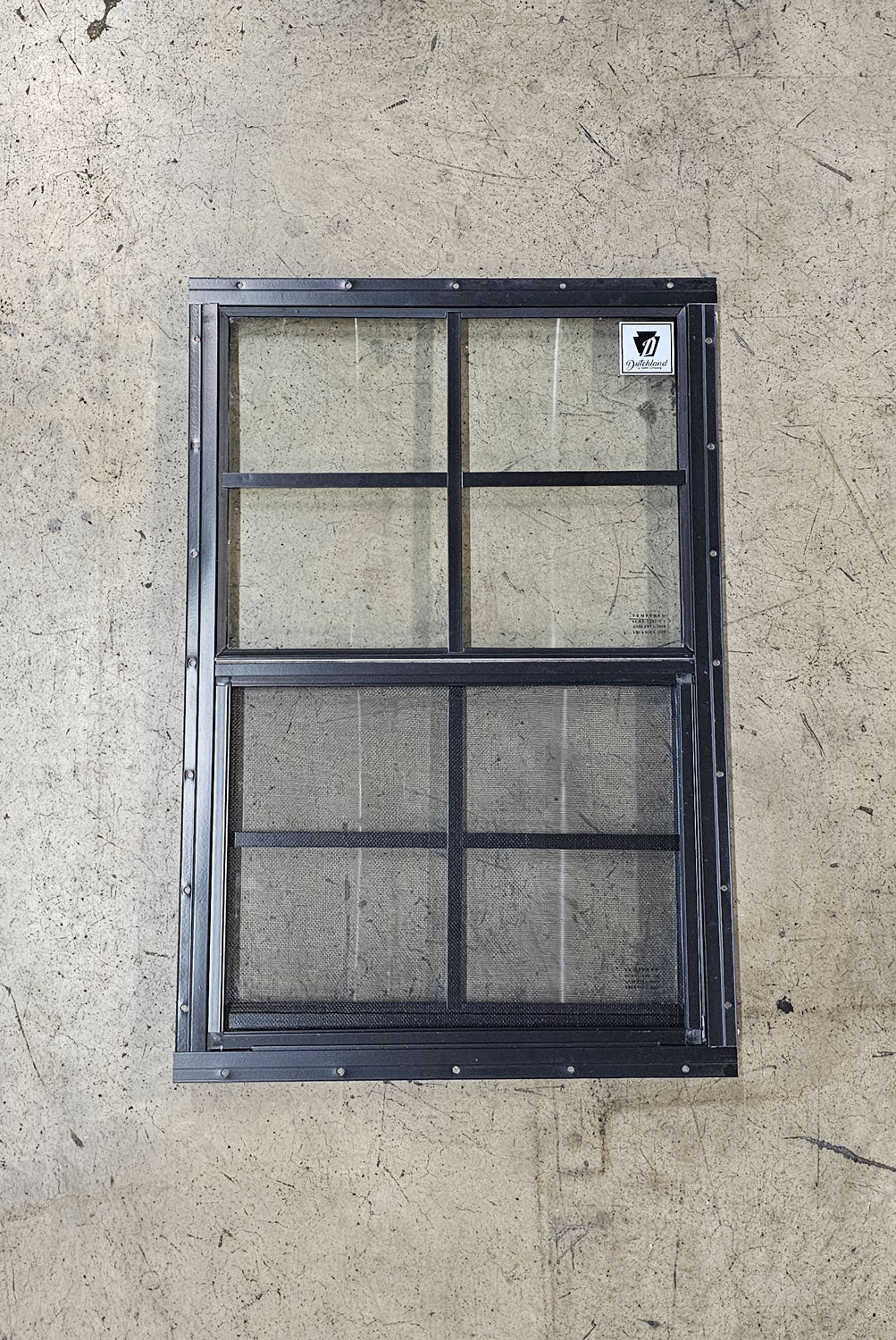 18x27 Black Flush Mount Shed Window