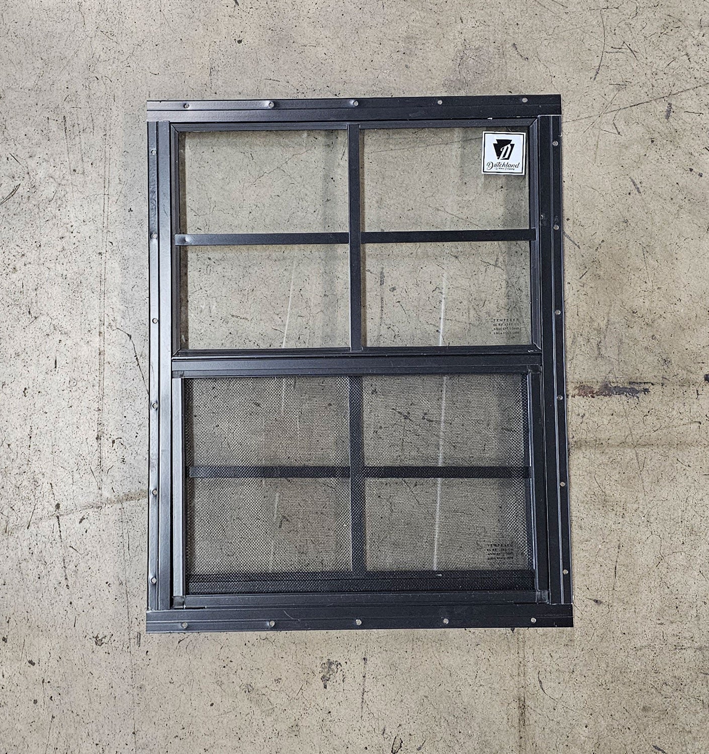 24x27 Black Flush Mount Shed Window (2Pack)
