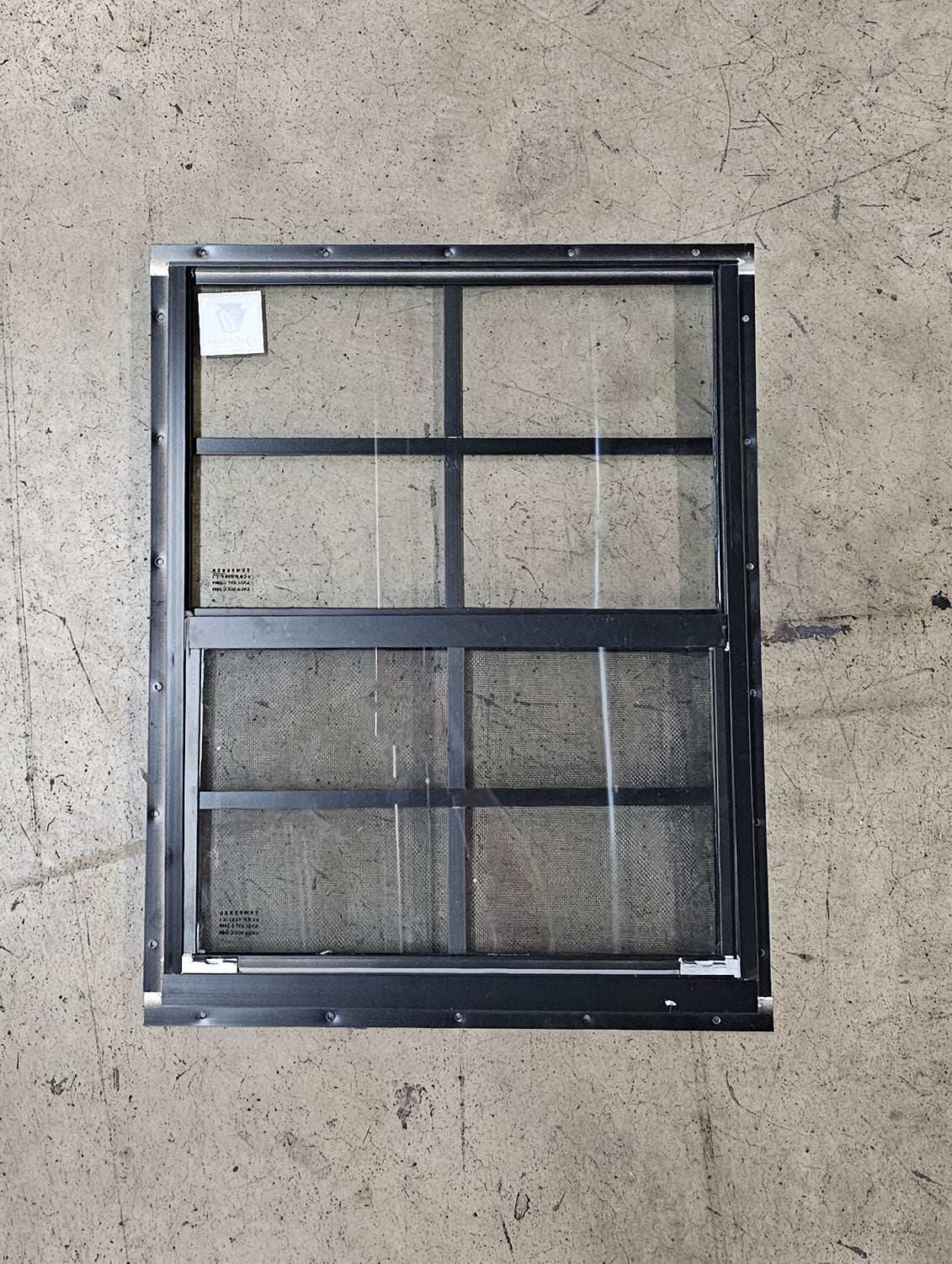 18x23 Black Flush Mount Shed Window