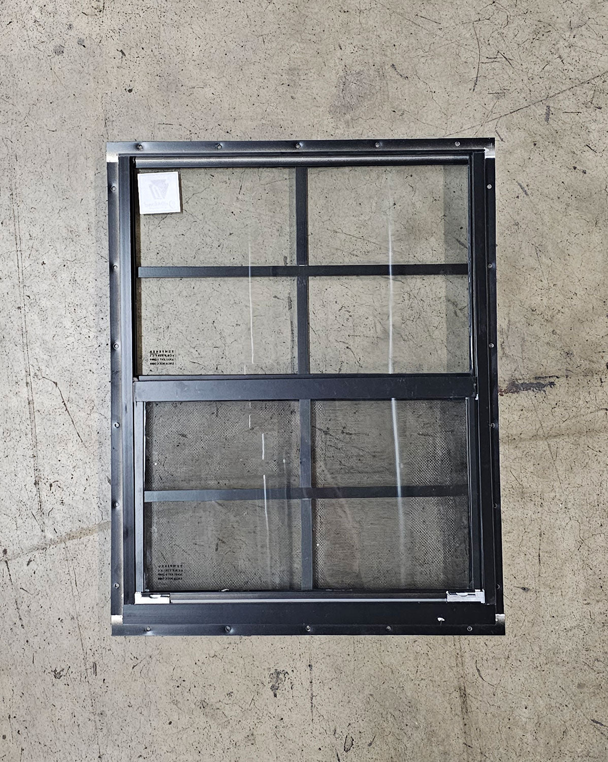 24x27 Black Flush Mount Shed Window (2Pack)