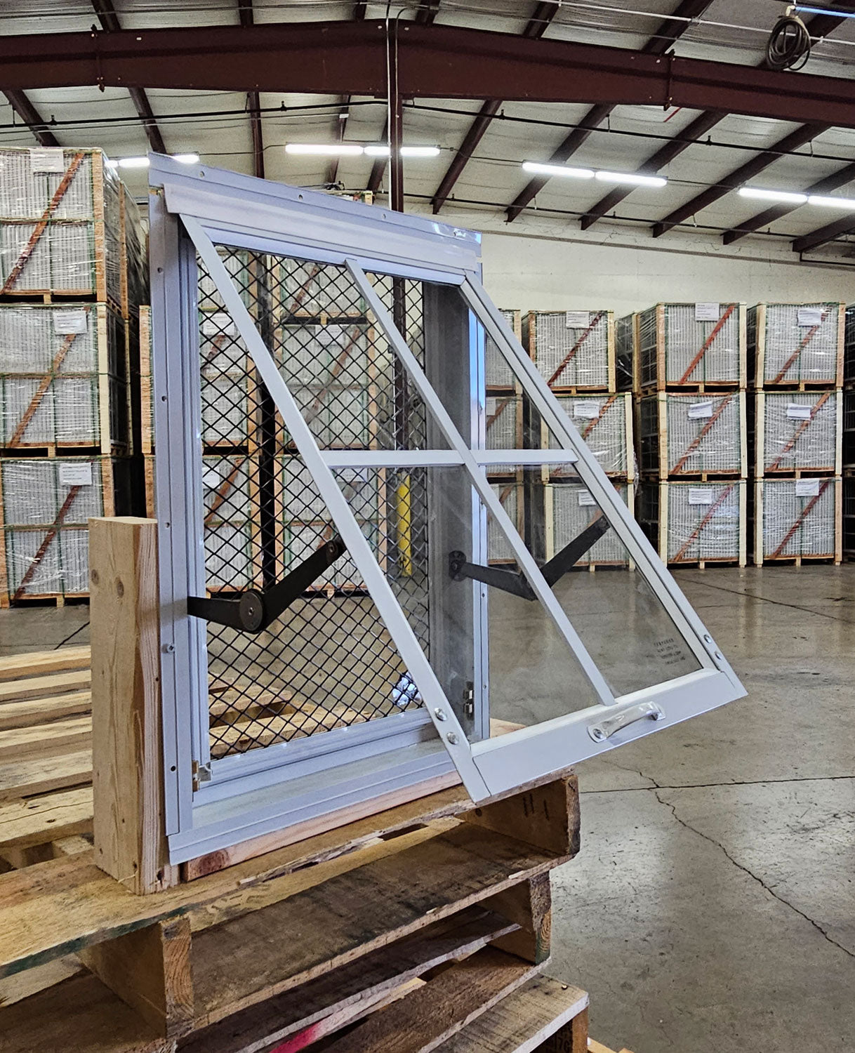 14x21 White Flush Mount Chicken Coop Window