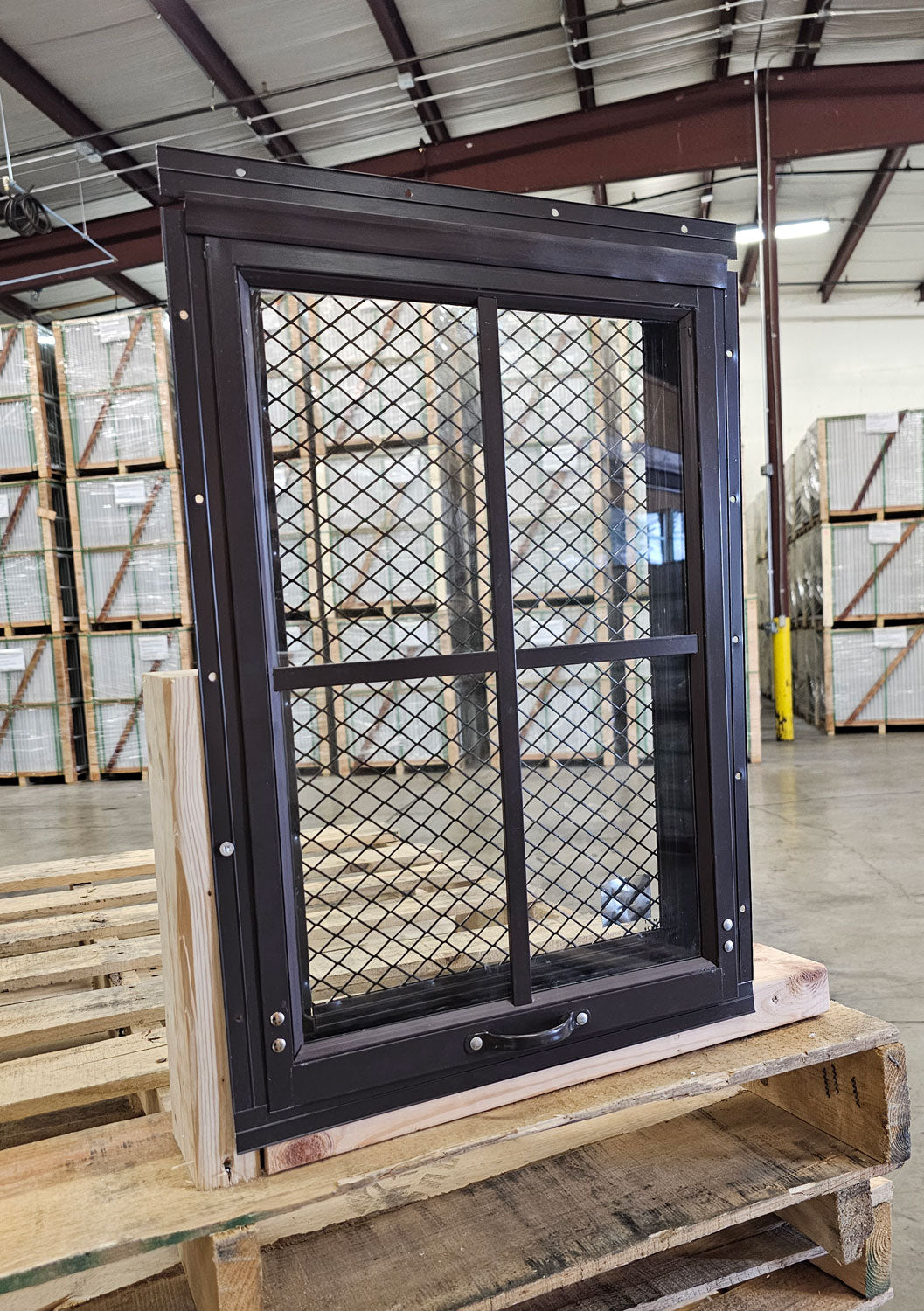 18x23 Black Flush Mount Chicken Coop Window