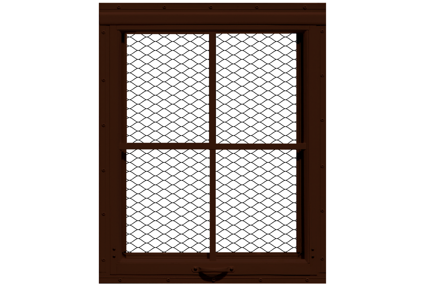 18x23 Brown Flush Mount Chicken Coop Window