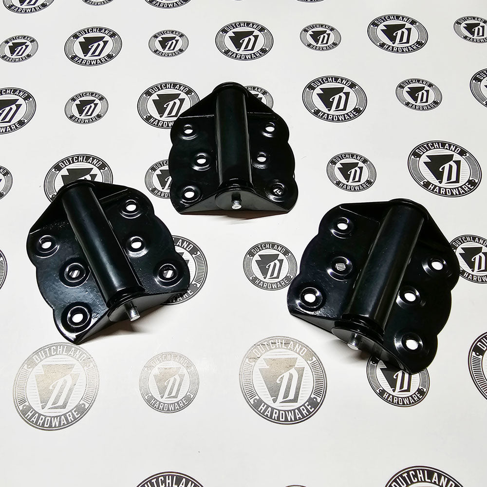 3" Black Spring Loaded Screen Door Hinges - (3) Pack
