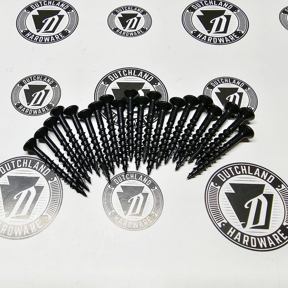 #8 1.25" Black Hinge/Latch Mounting Screws - (20) Pack
