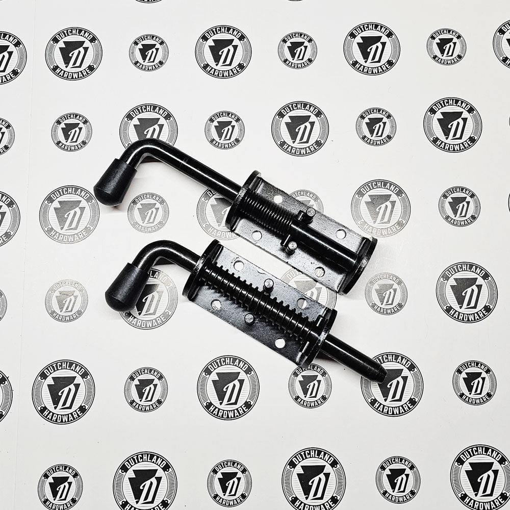 1/2" Black Spring Loaded Barrel Latch - (2) Pack