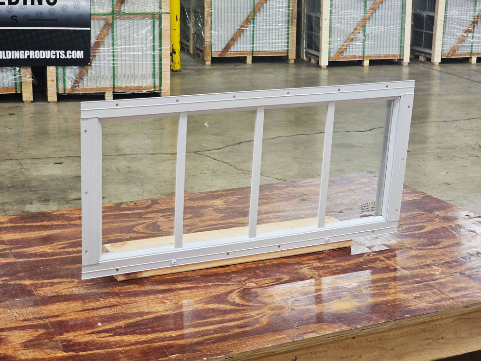 24x10 Transom White Flush Mount Shed Window – Backyard Building Products
