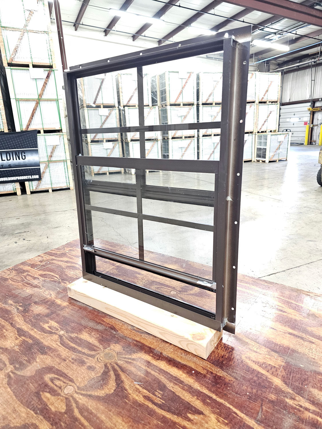 18x23 Brown Flush Mount Shed Window