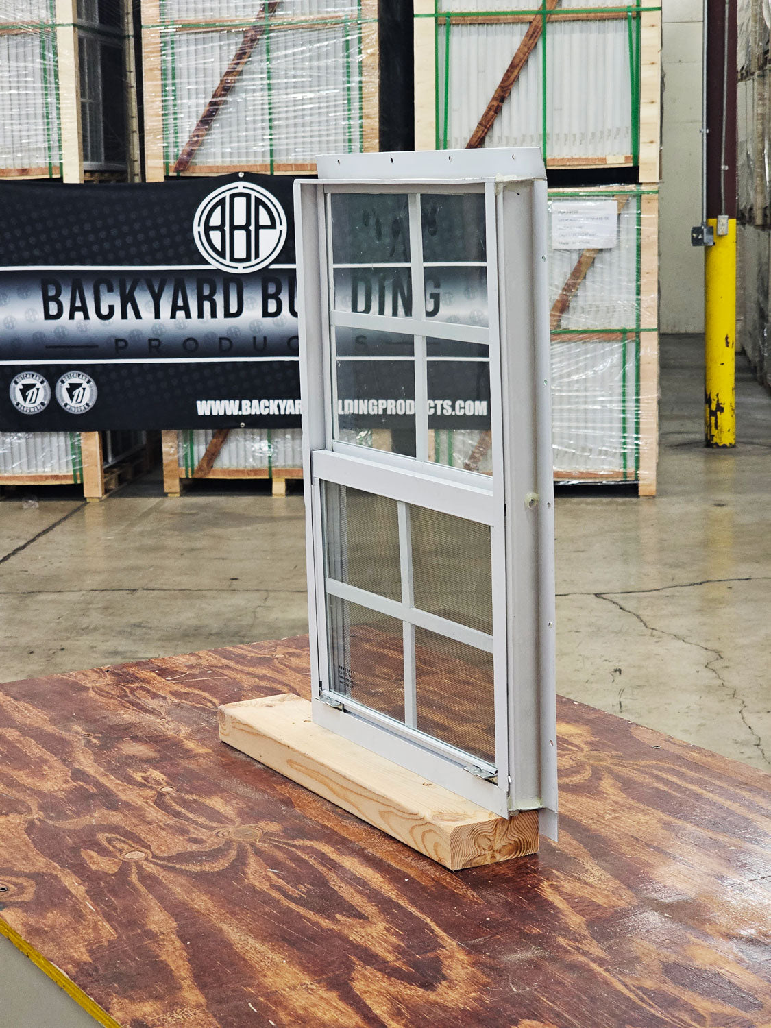 14x27 White Flush Mount Shed Window