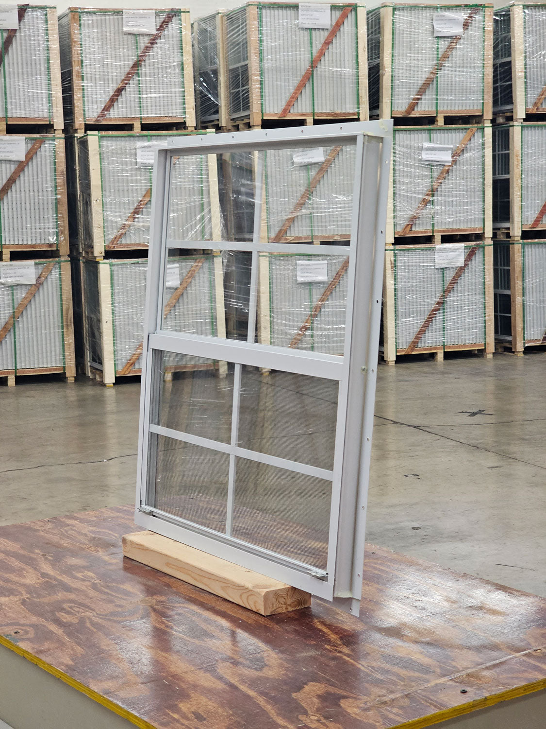 24x27 White Flush Mount Shed Window
