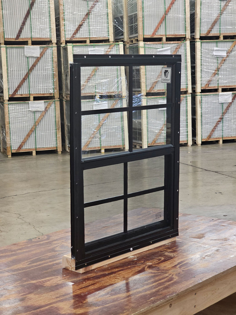 18x23 Black Flush Mount Shed Window Backyard Building Products