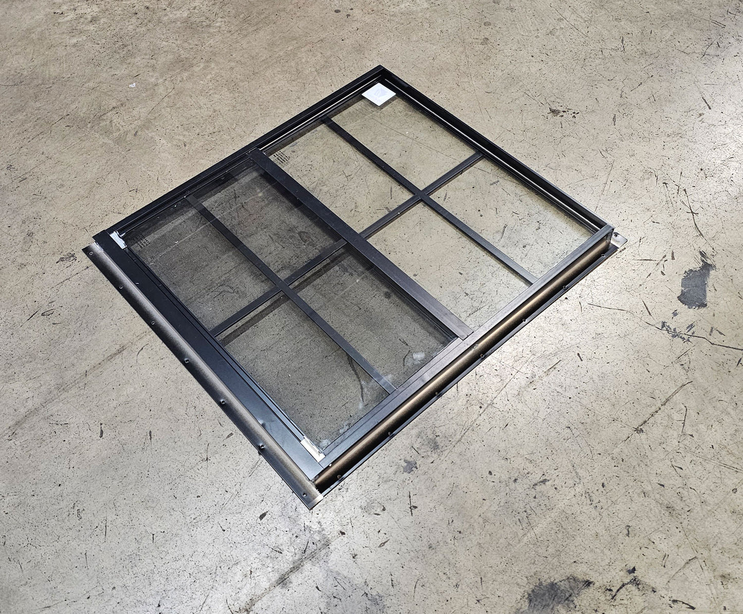 24x27 Black Flush Mount Shed Window
