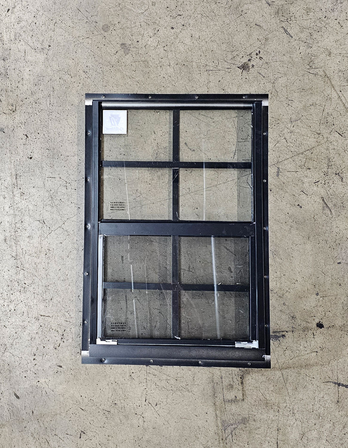 14x21 Black Flush Mount Shed Window