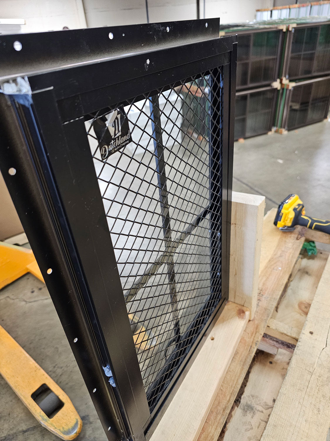 14x21 Black Flush Mount Chicken Coop Window