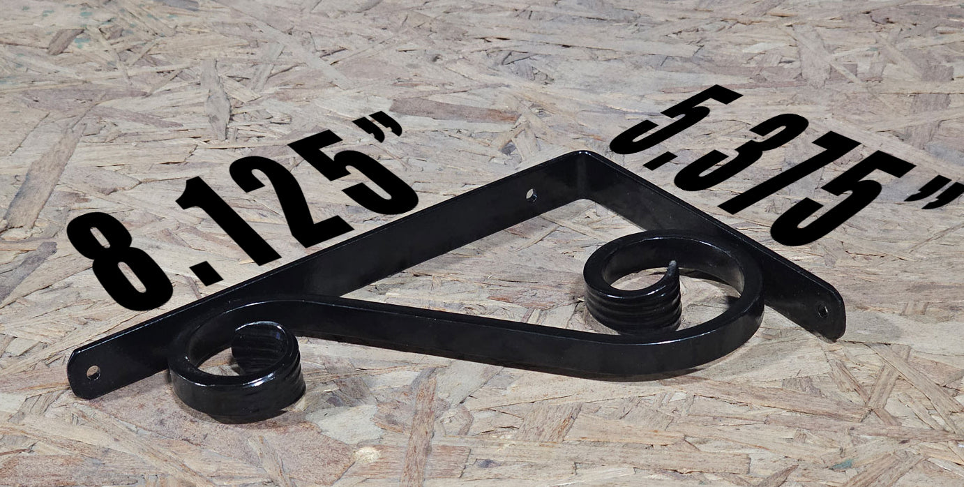 5x8 Black Flower Box Bracket | Victorian