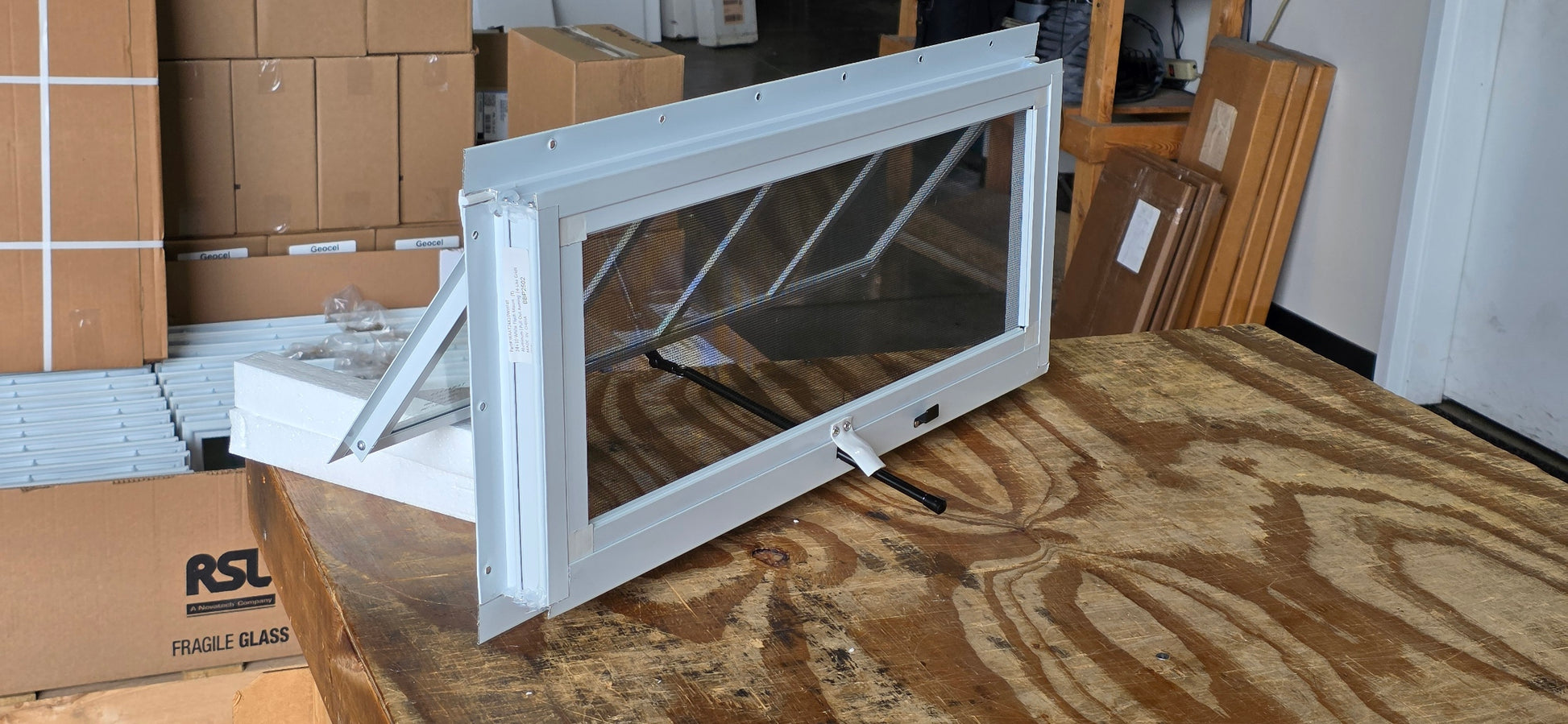 Push Back Window 30x10 Push Out White Flush Mount Shed Window – Backyard Building Products