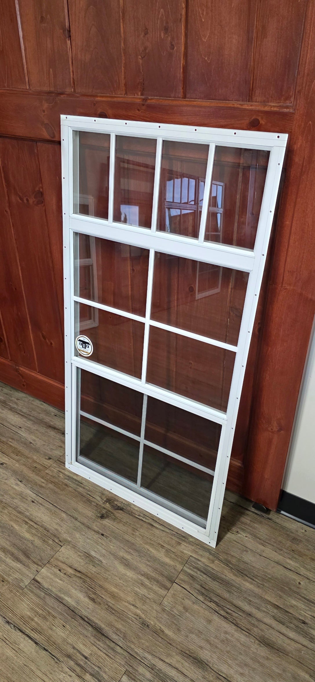 24x47 White Flush Mount Mulled Window