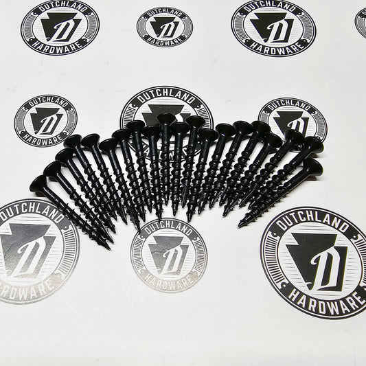 #8 1.25" Black Hinge/Latch Mounting Screws - (20) Pack