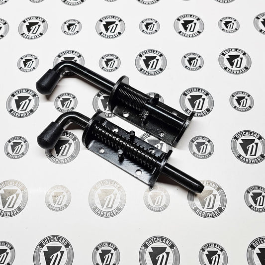 1/2" Black Spring Loaded Barrel Latch - (2) Pack