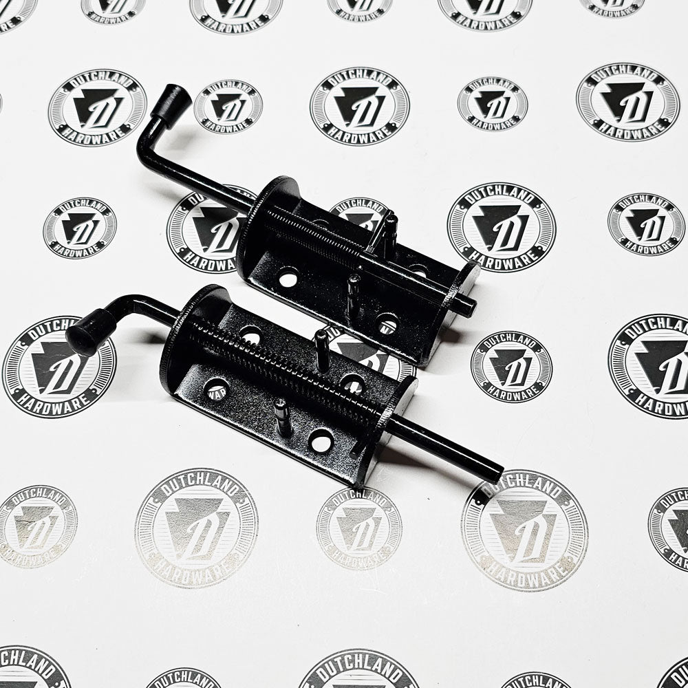 1/4" Black Spring Loaded Barrel Latch - (2) Pack